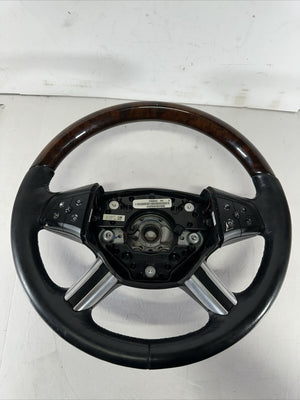 2006-2009 Mercedes X164 GL550 ML550 ML63  Gl450 Steering Wheel w/ Wood Top OEM