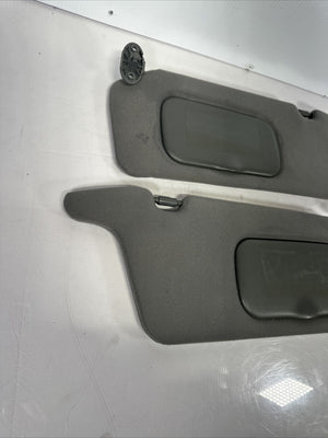 2001-2005 Honda Civic Driver & Passenger Side Sun Visor Set Pair Dark Gray