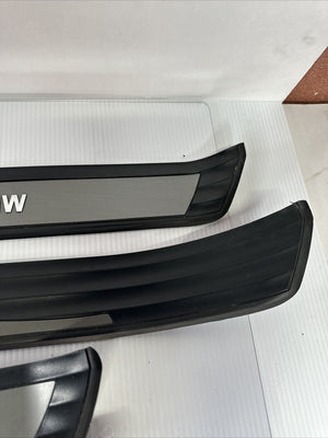 BMW DOOR SILL SCUFF ENTRANCE COVER SET FRONT REAR LEFT RIGHT E60 5 SERIES 04-10