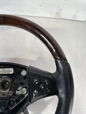 2006-2009 Mercedes X164 GL550 ML550 ML63  Gl450 Steering Wheel w/ Wood Top OEM