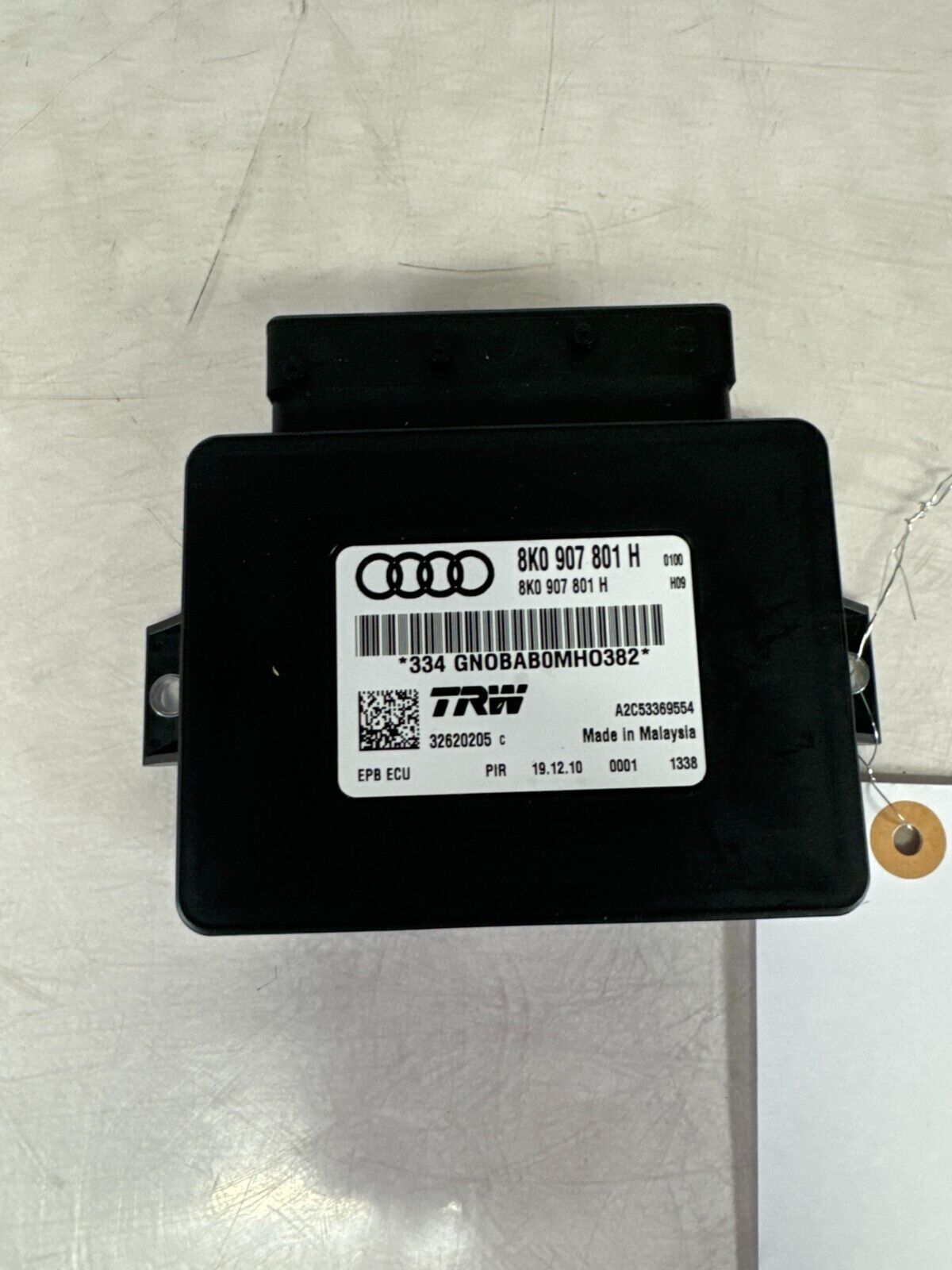 2009 AUDI A4 PARKING BRAKE CONTROL MODULE 8K0907801H; A2C53369554 09 10 11 12