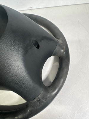 2003 Mercedes C240 4 Spoke Steering Wheel Leather Black OEM