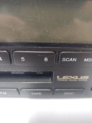 01-03 LEXUS GS300 GS430 RADIO AM FM STEREO TAPE PLAYER CD CONTROL 86120-3A522