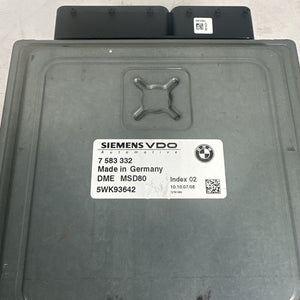 BMW 535i Engine Control Module Computer PCM ECM MSD80 OEM 2008 - 2010