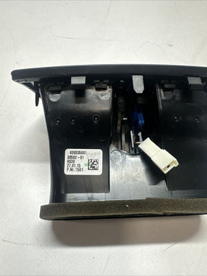 12-15 BMW F30 3-SERIES REAR CENTER CONSOLE AIR VENT W TRIM PANEL OEM