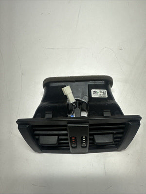 12-15 BMW F30 3-SERIES REAR CENTER CONSOLE AIR VENT W TRIM PANEL OEM