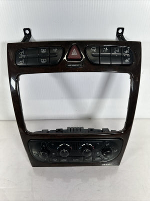 2001-2005 Mercedes-Benz C240 dual zone A/C Auto climate control w wood bezel OEM