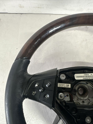 2006-2009 Mercedes X164 GL550 ML550 ML63  Gl450 Steering Wheel w/ Wood Top OEM