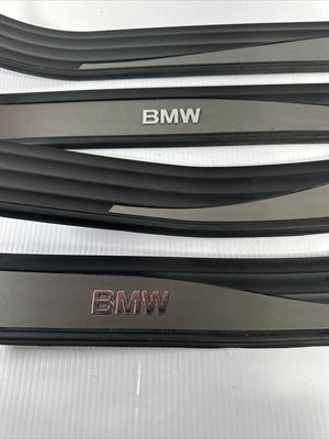 BMW DOOR SILL SCUFF ENTRANCE COVER SET FRONT REAR LEFT RIGHT E60 5 SERIES 04-10