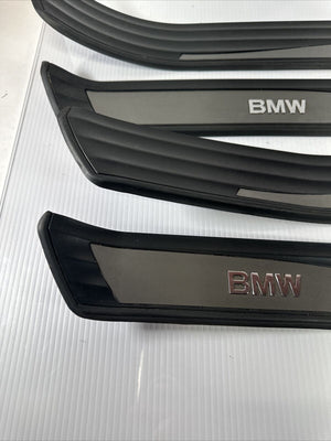 BMW DOOR SILL SCUFF ENTRANCE COVER SET FRONT REAR LEFT RIGHT E60 5 SERIES 04-10