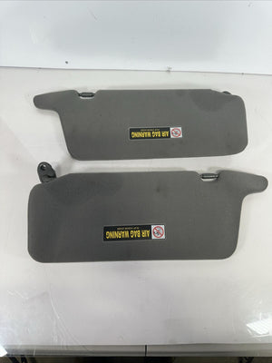 2001-2005 Honda Civic Driver & Passenger Side Sun Visor Set Pair Dark Gray