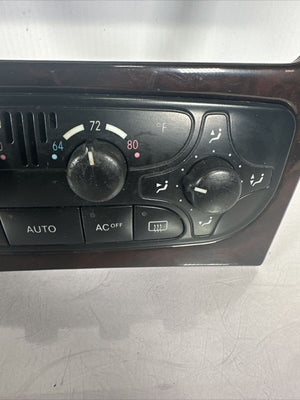 2001-2005 Mercedes-Benz C240 dual zone A/C Auto climate control w wood bezel OEM