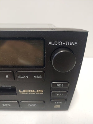 01-03 LEXUS GS300 GS430 RADIO AM FM STEREO TAPE PLAYER CD CONTROL 86120-3A522