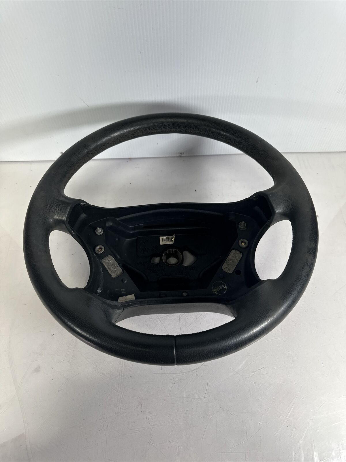 2003 Mercedes C240 4 Spoke Steering Wheel Leather Black OEM