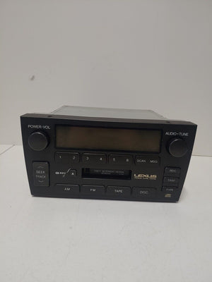 01-03 LEXUS GS300 GS430 RADIO AM FM STEREO TAPE PLAYER CD CONTROL 86120-3A522