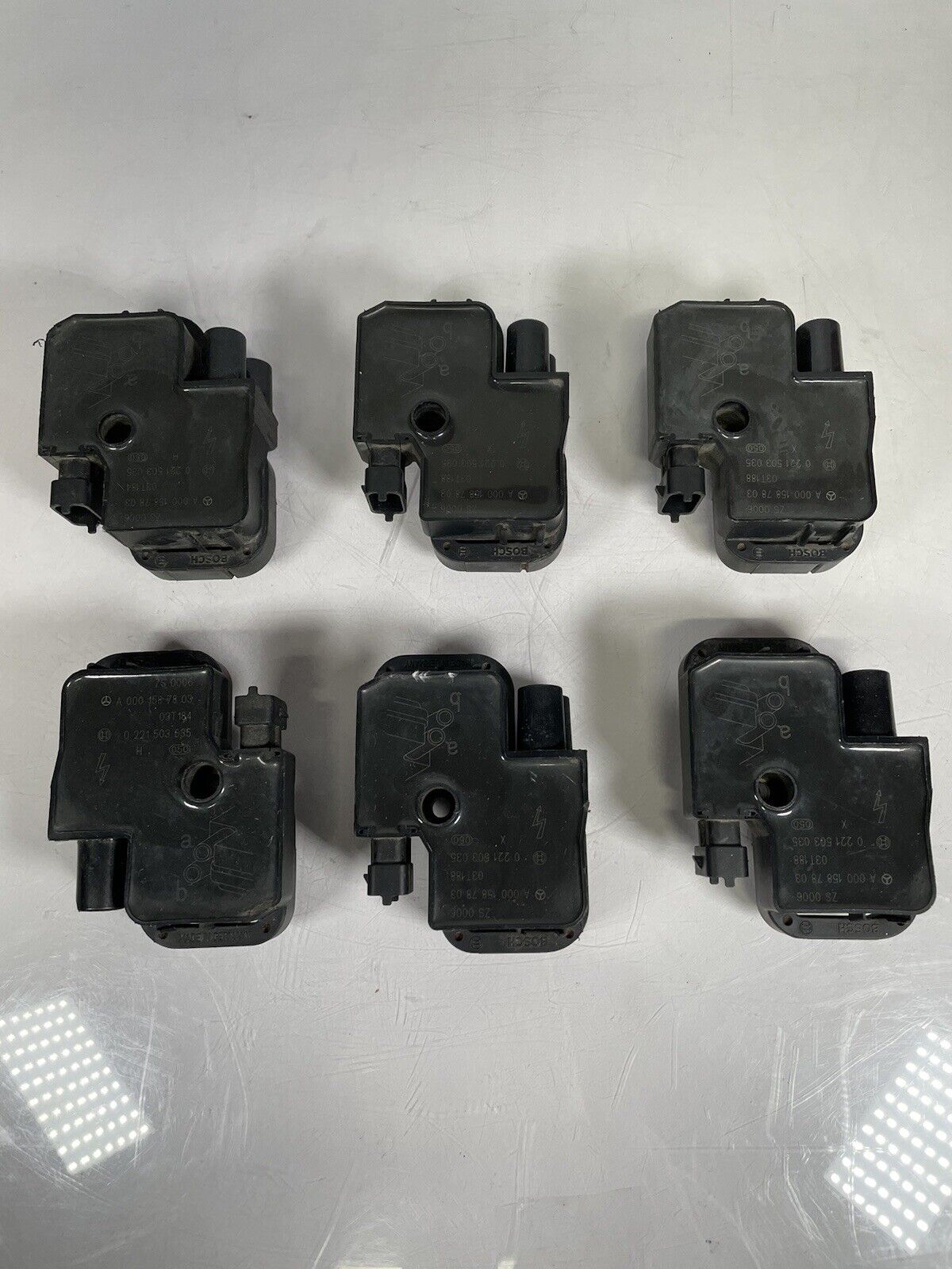 2003 MERCEDES IGNITION COIL IGNITOR PACK (SET of 6) SL C CL CLK CLS E G ML OEM