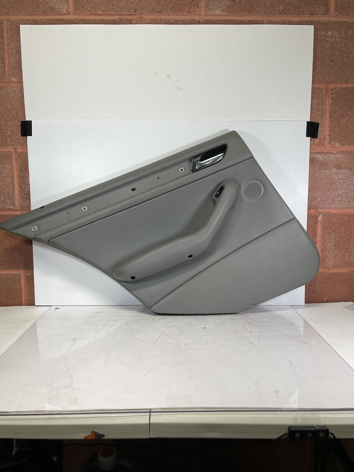 01-05 BMW 325i 330i E46 SEDAN REAR LEFT DRIVER SIDE INTERIOR DOOR PANEL OEM