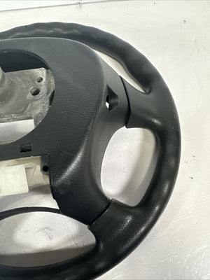 2003 - 2005 Honda Civic Leather Steering Wheel (OEM) Black w/ Cruise Control