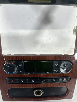 2005 2006 2007 Ford F150 F-150 Lariat Radio Climate Control Woodgrain Bezel