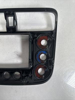 01 02 03 04 05 Honda Civic Dash Radio Bezel Climate Control Black OEM