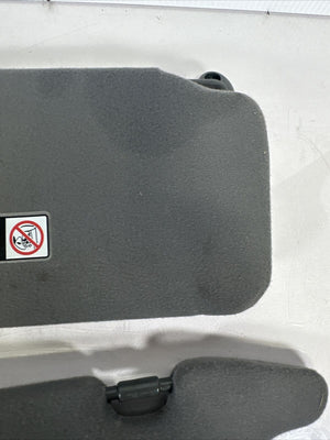 2001-2005 Honda Civic Driver & Passenger Side Sun Visor Set Pair Dark Gray