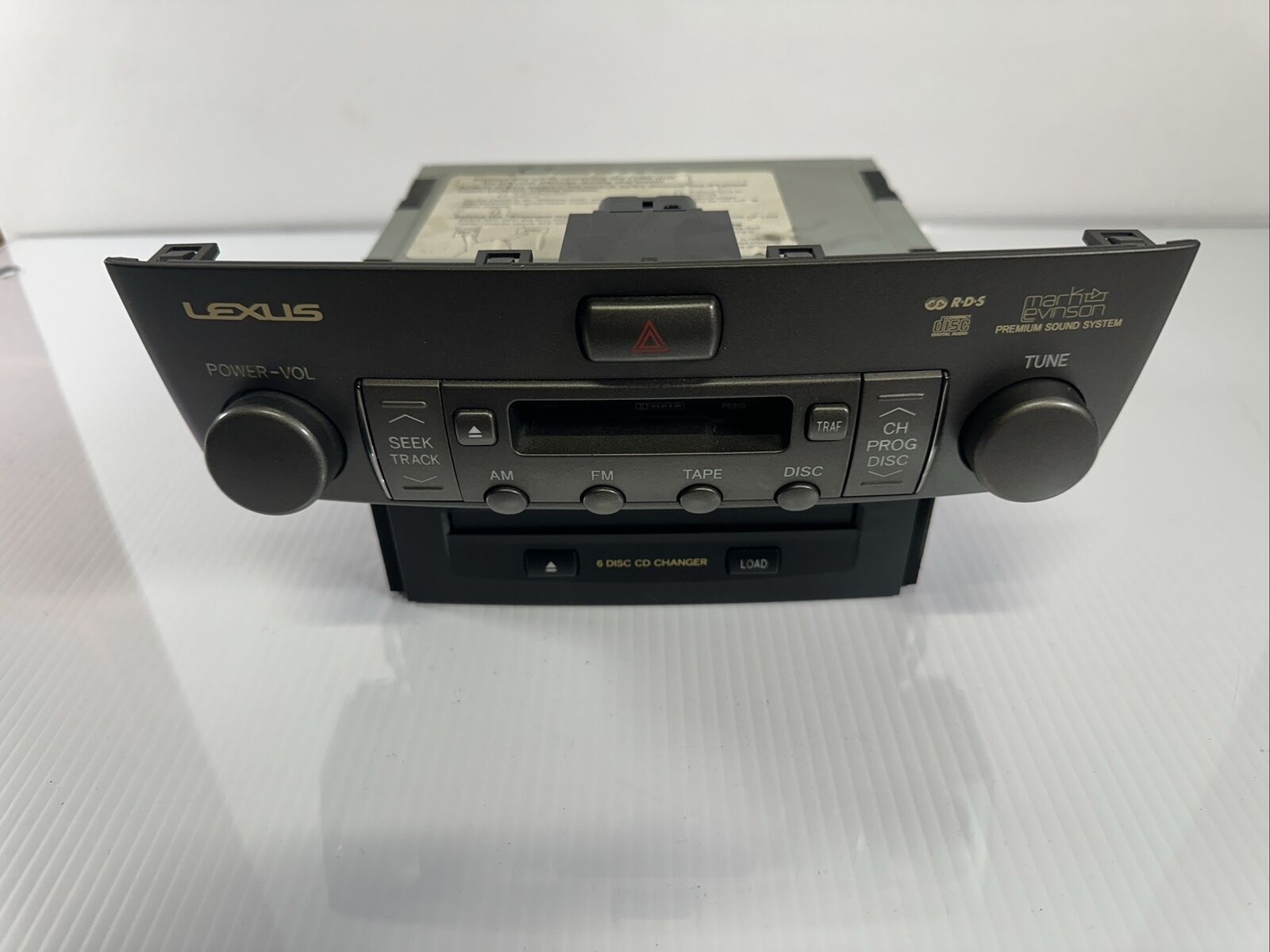 2001-2003 LEXUS LS430 DASH CENTER AM FM RADIO AUDIO PLAYER 6 CD DISC CHANGER OEM